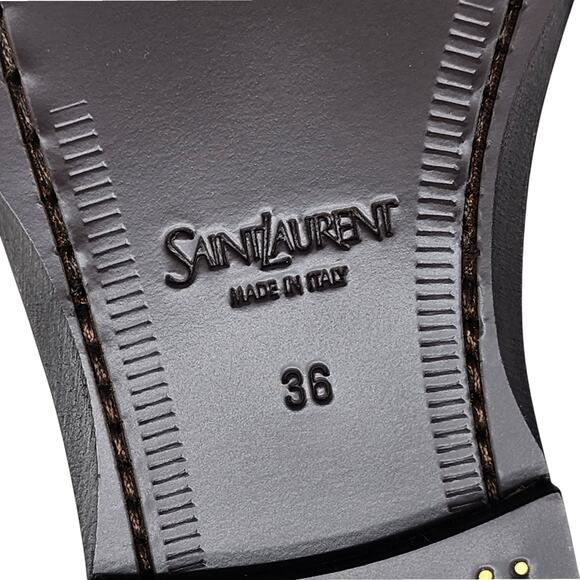 Saint Laurent Le Loafer YSL Monogram Leather Loafers White EU 36 US 6 NWB $1050 - Picture 8 of 8